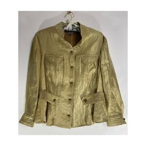 People Like Frank Gold Blouse